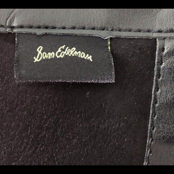 Sam Edelman Penny Black Leather Tall Riding Boots - Picture 9 of 17